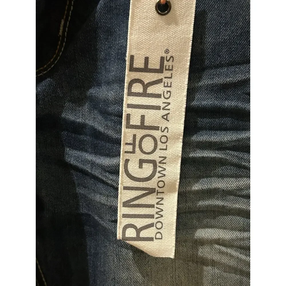 NWT Ring of Fire Slim Straight Denim Jeans 33 x 32